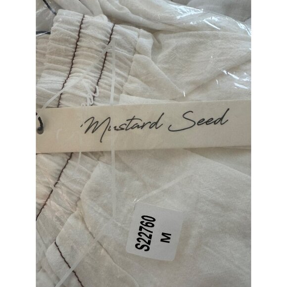 VICI Koda Oversized White Drawstring Joggers Womens M NWT Boho Festival Summer - Picture 3 of 4